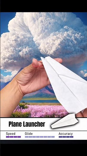 How to Make a Paper Plane Lancher ✈️ #diycraft #papercraft #origami #planelancher