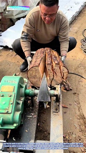 Efficient Firewood Splitting: The Use of a Manual Log Splitter