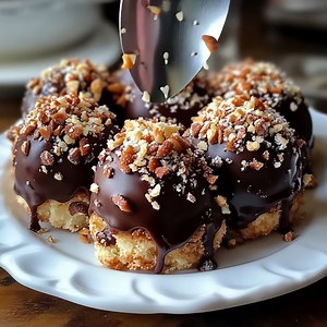 Chocolate-Dipped Bourbon Balls with Nutty Crunch Ingredients: Vanilla wafer crumbs Chopped nuts Cocoa powder Bourbon Melted chocolate ...... Full Recipe in Coʍmеոτ 💬 | Kitchen delights