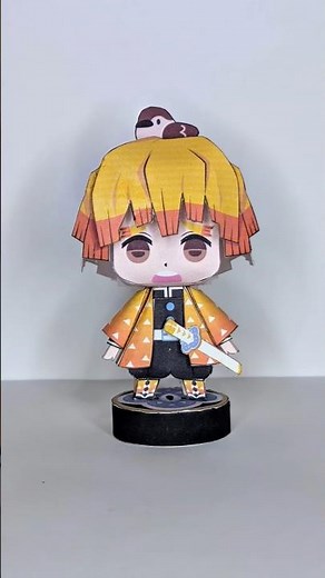 How to Make a Zenitsu Agatsuma 3D Paper Model | Easy Anime DIY Craft next!