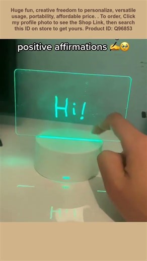 This is an LED message writing note board.