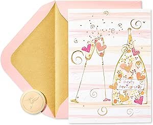 Papyrus Anniversary Card for Couple - Designed by House of Turnowsky (A Special Toast)