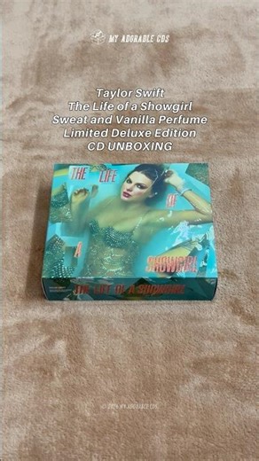 Unboxing The Life of a Showgirl: Sweat & Vanilla Perfume Deluxe CD #taylorswift #cd #unboxing #TLOAS