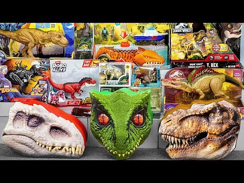 Jurassic World Unboxing Review Asmr Dinosaur T-rex Mosasaurus Indominus Rex Triceratops Spinosaurus