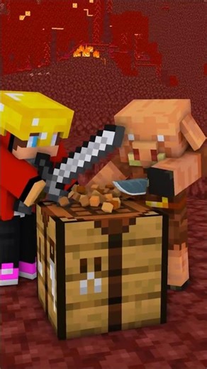 Minecraft Animation Piglins Going Crazy #minecraft #shorts #animation