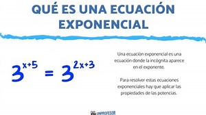 Qué es una ECUACIÓN exponencial - con vídeos y ejercicios resueltos