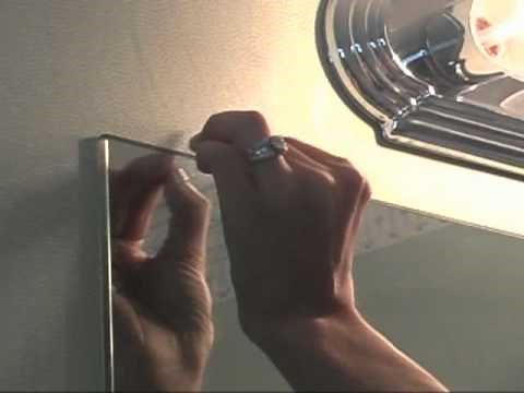 Bathroom Frame Mirror Upgrade