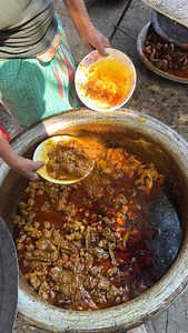 Huge Beef Curry Recipe - Village Wedding Food #reels #foryou #weddingfood | FoodVlog