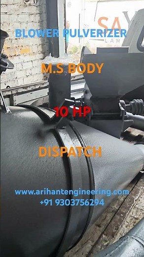 BLOWER PULVERIZER,10 HP PULVERIZER,M.S PULVERIZER, MULTIPLE PURPOSE PULVERIZER#machine#india#grinder