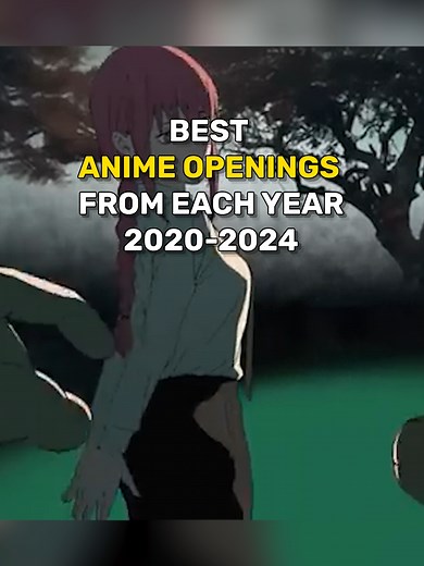 Best anime openings from each year 2020-2024! #anime #opening #jujutsukaisen #demonslayer #chainsawman #oshinoko #dandadan