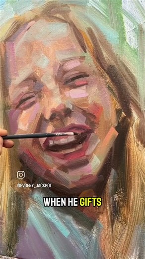 oil painting life portrait painting || painted in alla prima , by evangeny jackpot,