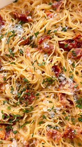 ✨ Creamy Sundried Tomato Capellini ✨ #pasta #capellini #sundriedtomatoes #easyrecipes #recipe #pastalovers #ThePastaTable | The Pasta Table