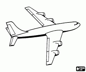 A large cargo aircraft coloring page printable game