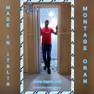 1.1K views · 23 reactions | #oran montage porte accordéon et cabine de douche pvc italien #bspvc #aadl_2 #hôtel https://www.bspvc.net/ | BSPVC Et Decoration | Facebook