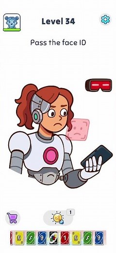I'm Not a Robot - Brain Test - Level 34 - Pass the face ID #iamnotrobot #braintest #gaming #iqquiz