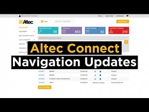 Navigation Updates | Altec Connect
