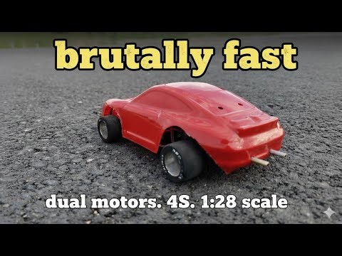 I made an EPIC RC drag car. Remote control drag racing. 1:28 scale. Diy