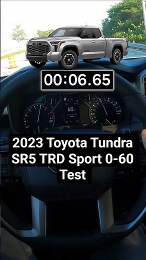 2023 Toyota Tundra SR5 TRD Sport 0-60 Test | 3.4L V6 Twin Turbo | 10 Spd Auto | RWD | 389 hp #toyota
