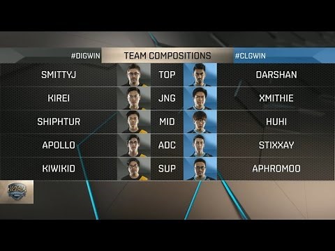 DIG vs CLG Highlights - TEAM DIGNITAS vs COUNTER LOGIC GAMING - NA LCS Week 1 - SPRING 2016