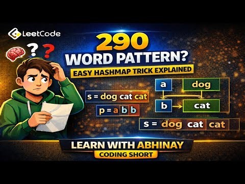 290. Word Pattern | Easy HashMap Trick Explained | LeetCode