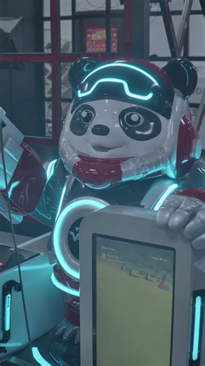 Is this the COOLEST Kids' VR? 🐼🔫1️⃣ Attraction: The vertical screen shows the game to the crowd, drawing kids in. 2️⃣ Retention: The