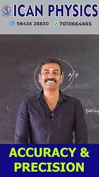 🎯 ACCURACY vs PRECISION – Know the Difference! #icanphysics