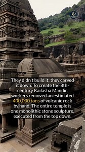 They carved this entire 8th-century temple from the top down out of a single massive rock. #ancienthistory #archaeology #didyouknow | Historical Files