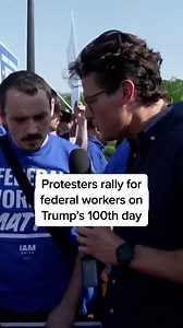 NBC News’ @jacobsoboroff spoke to attendees at a rally for fired federal workers in Washington, D.C. on President Donald Trump’s 100th day in office during his second term. Tune in Thursday at 9 p.m. ET on MSNBC to watch “100 Days of Trump: Forced Out Federal Workers” — a live town hall hosted by @jacobsoboroff and @stephruhle with federal workers who were forced out of their jobs. | MS NOW