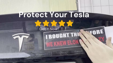 4 Pack XXL Elon Tesla Bumper Sticker,I Bought This Before We Knew e|on was Crazy,Elon Tesla Club, Elon Kil|ed My Resale Value,Waterproof Window Car Stickers,Funny Gift for Tesla