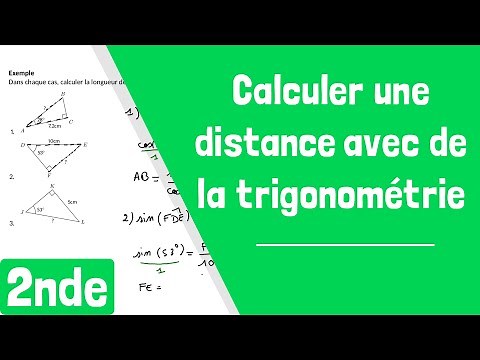 Comment calculer une distance à l'aide des formules trigonométriques ?