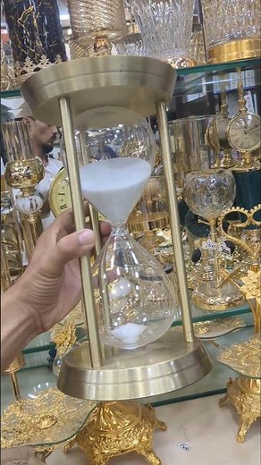 Extra Large Metal Hourglass Sand Timer 13 inch Height 6.5" 60 minutes Time