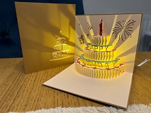 Pop up Musical Birthday Card 3D Birthday Card With Light - Etsy