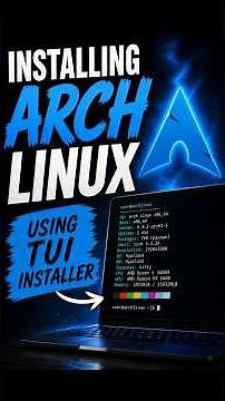 Install Arch Linux Using TUI Installer #linux #archlinux
