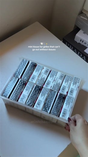 mini tissue for small bag girlies✨#minitissue #royotissue #babymonstertissue #fyp