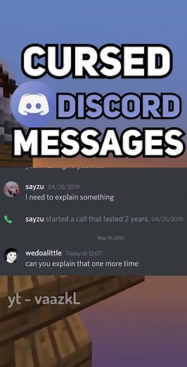 Cursed DISCORD Messages! #foryou #minecraft #discordmessages #cursed
