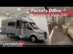New 2025 Winnebago View 24D - Factory Demo Class C Diesel Motorhome - LichtsinnRV.com