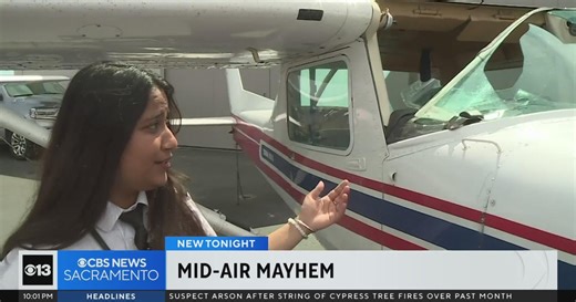 Latest on mid-air bird strike during Sacramento student pilots' flight