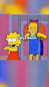 Lisa was punched by a bully and sent flying #anime #animerecap #TheSimpsons