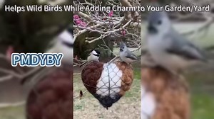 Handmade Fiber Bird Nesting Heart, Alpaca Bird Nesting Material Holder, Hummingbird Houses Nest Boxes,Garden Art Birdhouse Outside Gifts for Birds Lovers