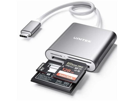 USB C SD Card Reader, Aluminum 3-Slot USB 3.0 Type-C Flash Memory Card Reader for USB C Device, Supports SanDisk Compact Flash Memory Card and Lexar Professional CompactFlash Card - Grey - Newegg.com