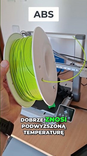 3 Typy Filamentów do Druku 3D: PLA, PET-G, ABS - Który Wybrać? #shorts