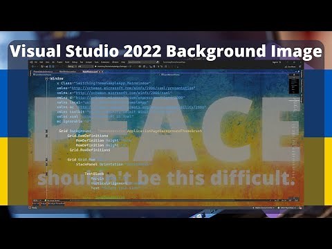 Visual Studio 2019/2022 Background Image with Claudia IDE | Tutorial