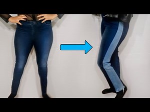 Transforming Skinny Jeans Into Cool Straight Jeans! (& how to easily open jeans' seams)