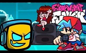 Geometry Night Dashing FULL WEEK - Geometry Dash [FNF MODS/Demo]