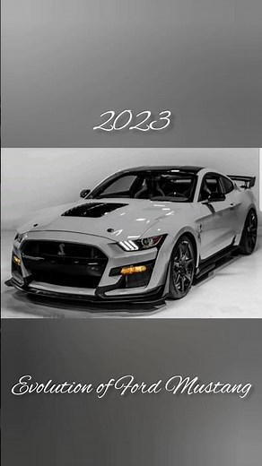 evolution of Ford Mustang || (1950~2023)