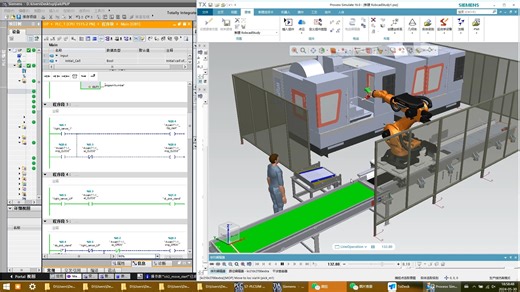 虚拟调试 西门子仿真软件 pdps 项目仿真
