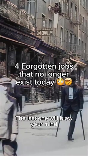 475K views · 8.3K reactions | 4 Forgotten jobs thats no longer exist today 勞 #History #HistoryTime #factsyoudidntknow #jobs #job #historytiktok #historyfacts #oldschool #reels #reelsyoutube #reelsinstagram #reelsvideo #shorts #shortsfeed #shortsvideo #shortsviralvedio #youtube #youtubeshorts | The History Hub | Facebook