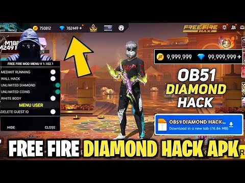 Free Fire Diamond Hack 💎 | Unlimited Diamond Mod Apk 2025 | Free Fire New Mod Menu OB51 | Live Proof