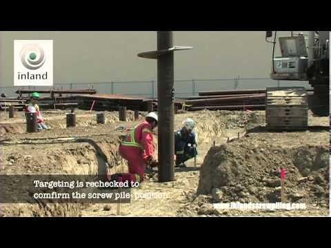 Inland Screw Pile Install
