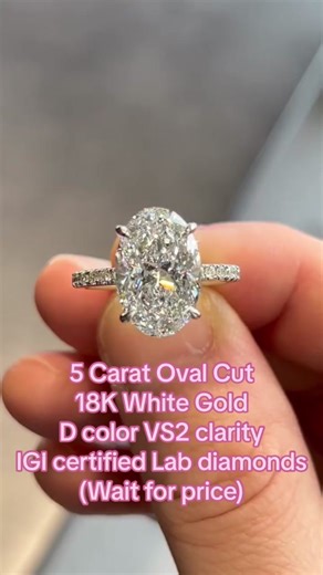 Usual price $6900. 5 carat oval cut D color VS2. Flash Sales now #ovaldiamond #engagementring #fleuriediamonds